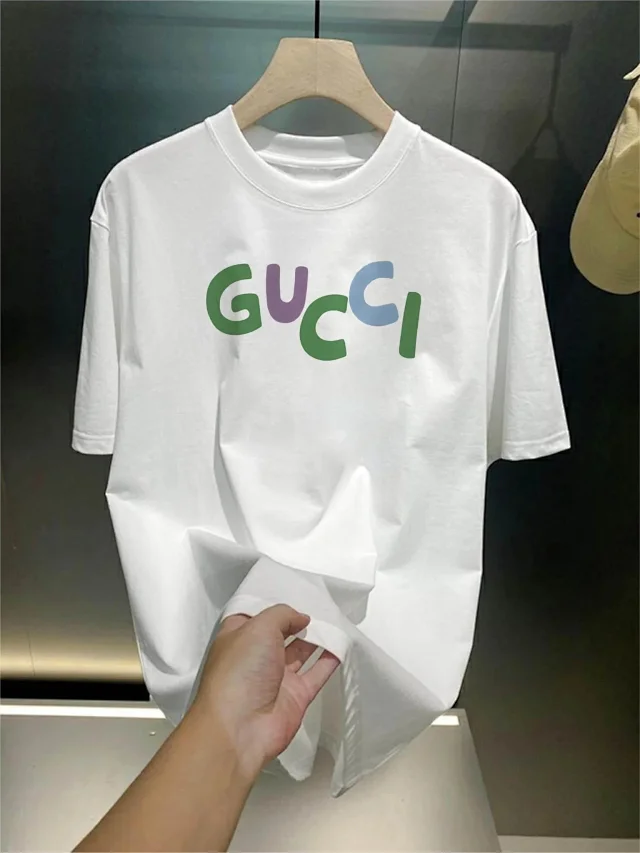 Gucci Shirts Short-Sleeve Logo Stripe Polo Shirt product detail image 2