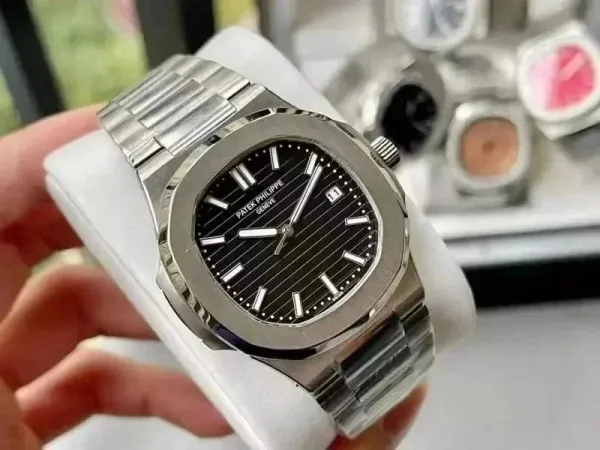 Patek Philippe Nautilus 5711/1A-010 Black Dial Stainless Steel Mechanical Watch - 1