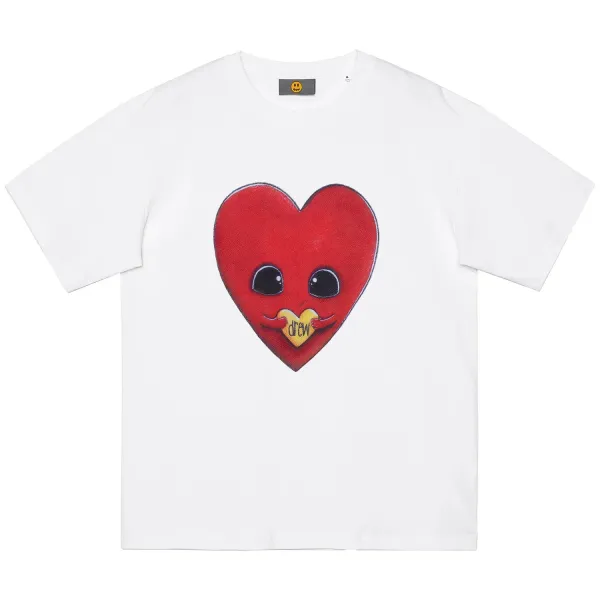 Drew House Heart Character White T-Shirt - 1