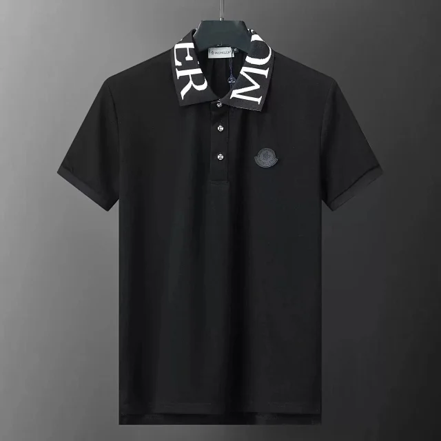 Moncler Shirts Short-Sleeve Logo Polo Shirt product detail image 2
