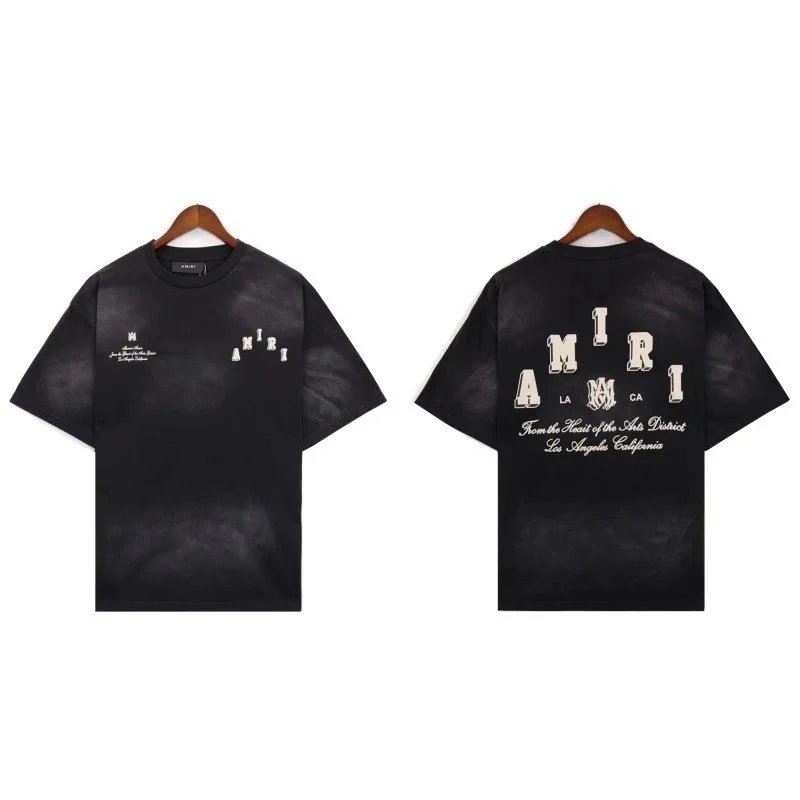 AMIRI Shorts Washed logo drawstring — 2193 black
