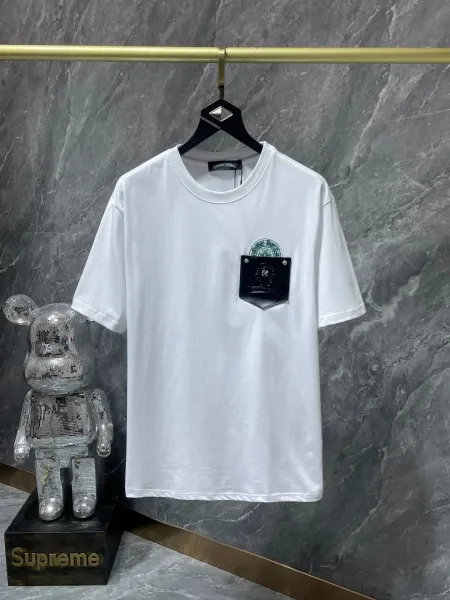 Chrome Hearts x Starbucks Pocket Detail White T-Shirt - 1