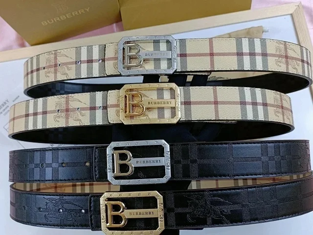 Burberry Belts Check Pattern Equestrian Knight Buckle product detail image 4