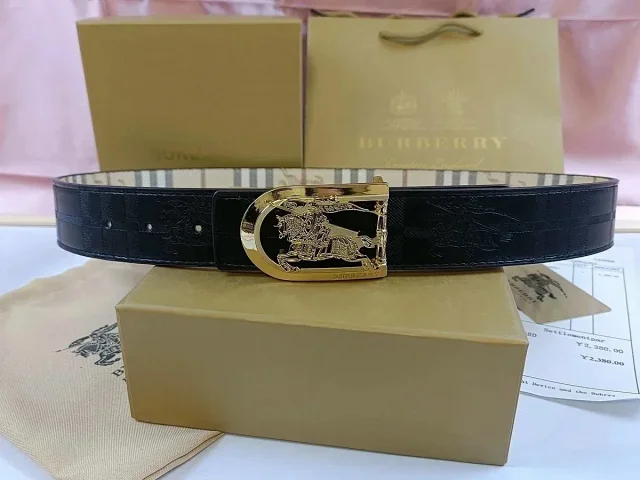 Burberry Belts Check Pattern Equestrian Knight Buckle product detail image 8