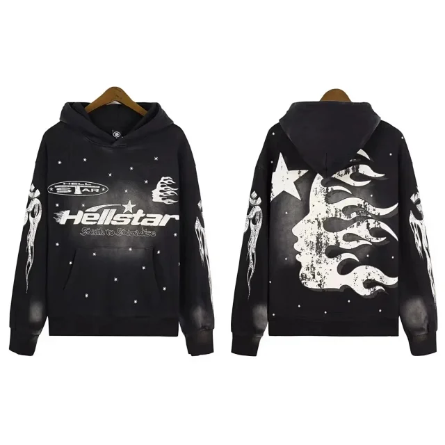 Hellstar Hoodies & Sweatshirts Graphic Pullover Hoodie product detail image 4