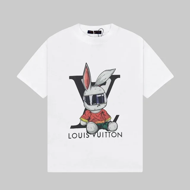 Louis Vuitton T-Shirts LV Logo and Rabbit Graphic Print product detail image 3