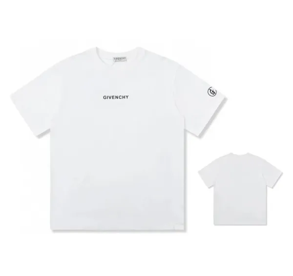 Givenchy Logo Print White T-Shirt - 1