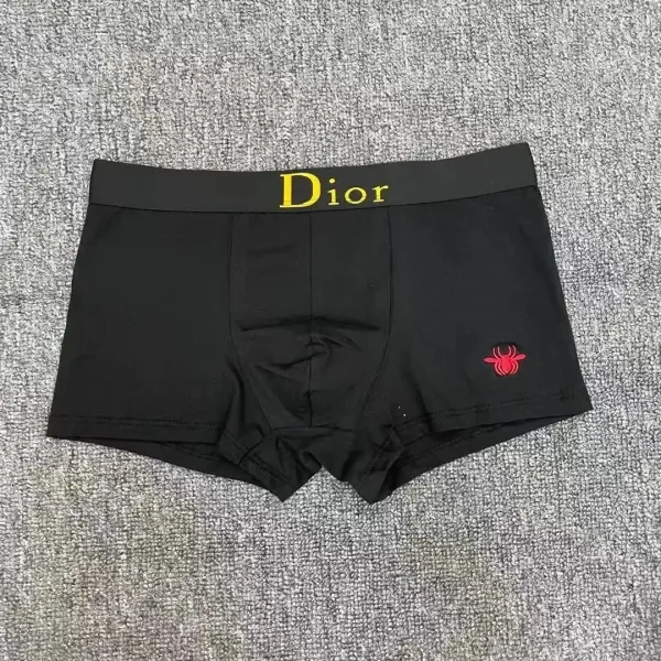 Dior Bee Embroidery Boxer Briefs Gray Underwear - 4