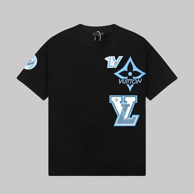 Louis Vuitton T-Shirts Short-Sleeve Graphic Print product detail image 2