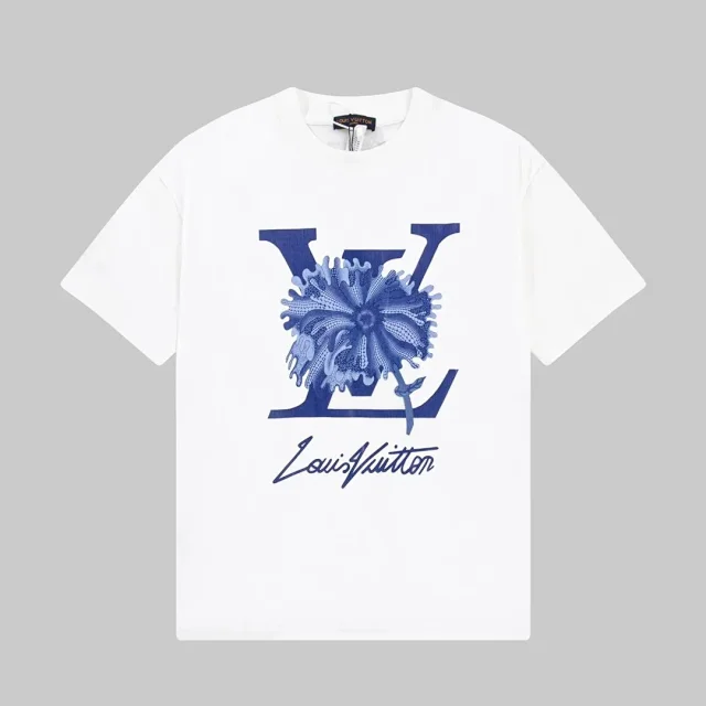 Louis Vuitton T-Shirts Short-Sleeve Graphic Print product detail image 7