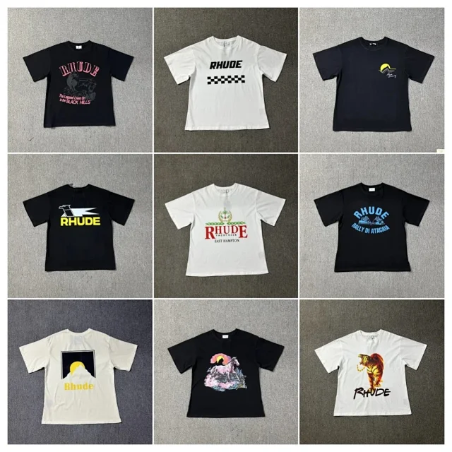 Rhude T-Shirts Short-Sleeve Graphic Print T-Shirt product detail image 1