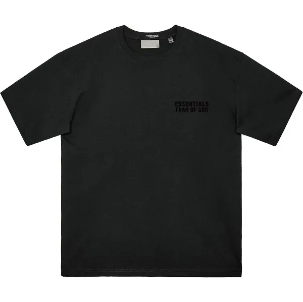 Fear of God Essentials Black Logo T-Shirt - 1