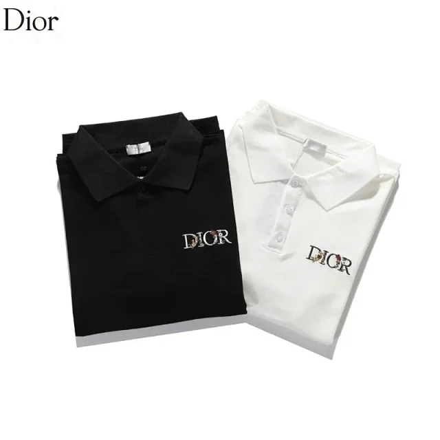 Dior Shirts Short-Sleeve Logo Polo Shirt product detail image 6