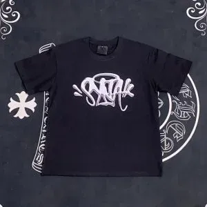 SYNA.TRIBE Graffiti Logo Black T-Shirt - 9