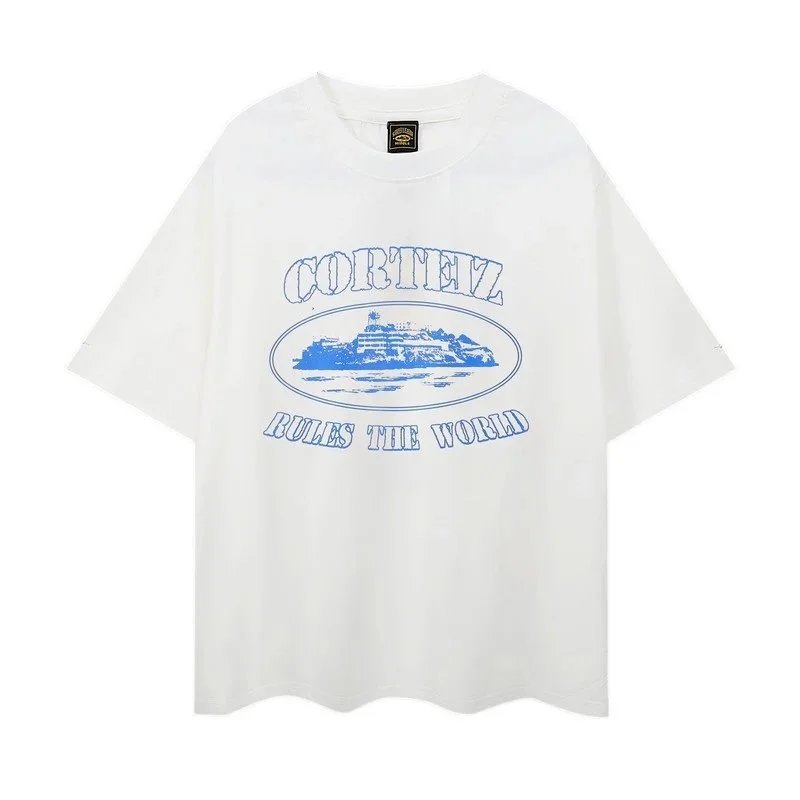 Corteiz Rules The World Graphic T-Shirt White - 1