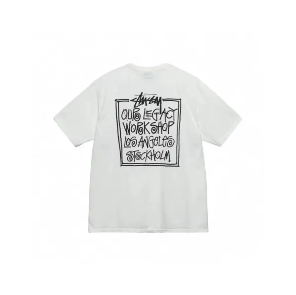 Stussy Our Legacy Workshop White T-Shirt - 1