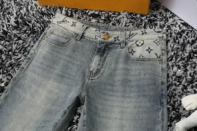 Louis Vuitton Jeans Monogram-print straight-leg product detail image 3