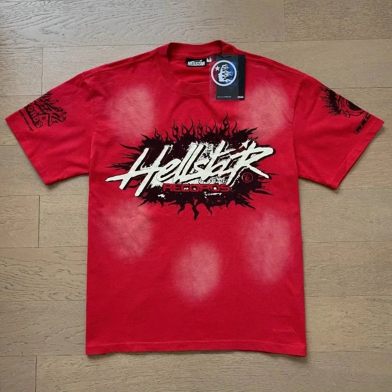 Hellstar T-Shirts Graphic short-sleeve T-shirt — x696 red