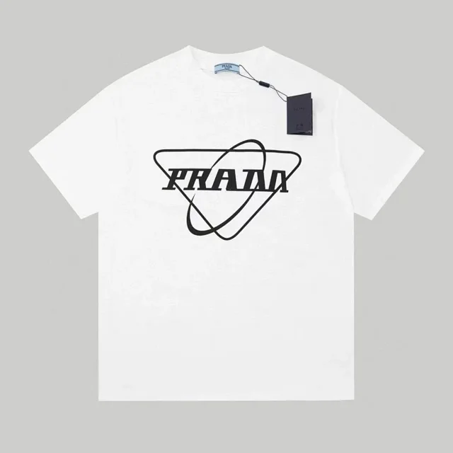 Prada T-Shirts Chain Graphic Logo T-Shirt product detail image 10