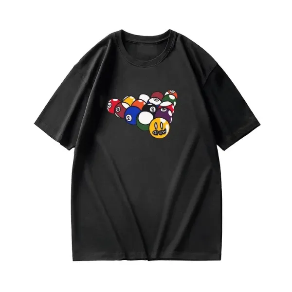 Drew House Pool Ball Graphic Black T-Shirt - 1