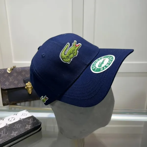 Lacoste Crocodile Patch Baseball Cap Blue - 3