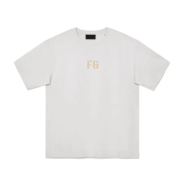 FG Logo T-Shirt Off-White Beige T-Shirt - 1