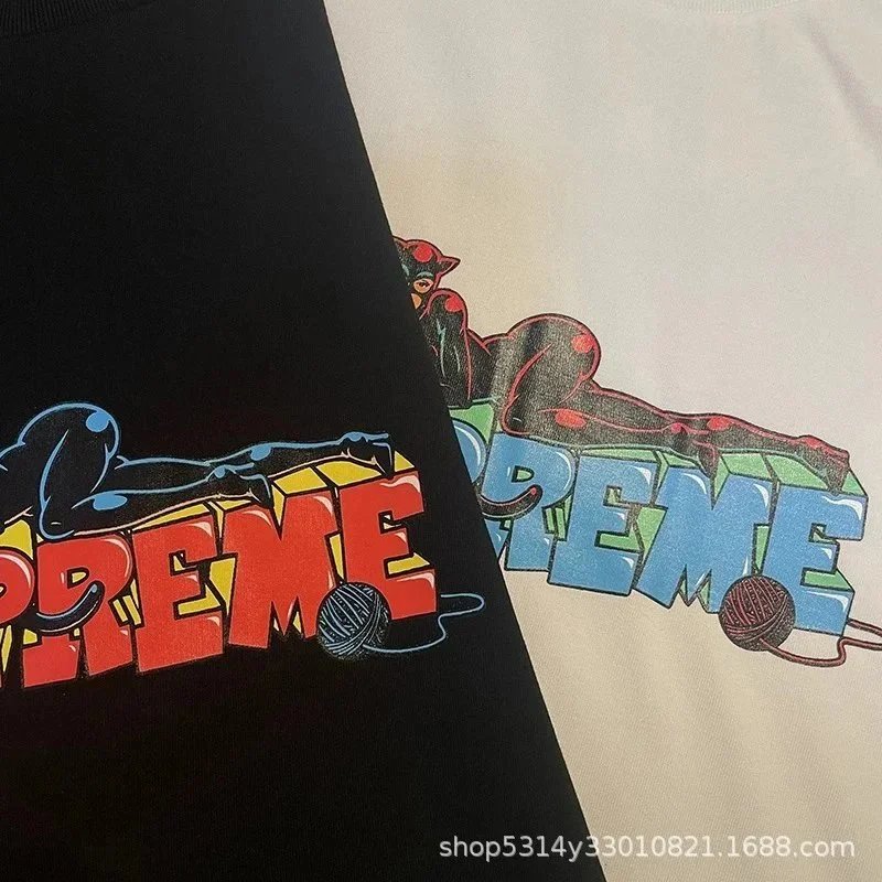 Supreme T-Shirts Short-Sleeve Graphic Print T-Shirt image 3