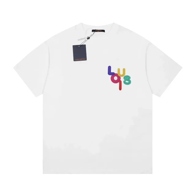 Louis Vuitton T-Shirts Short-Sleeve Graphic Print product detail image 6