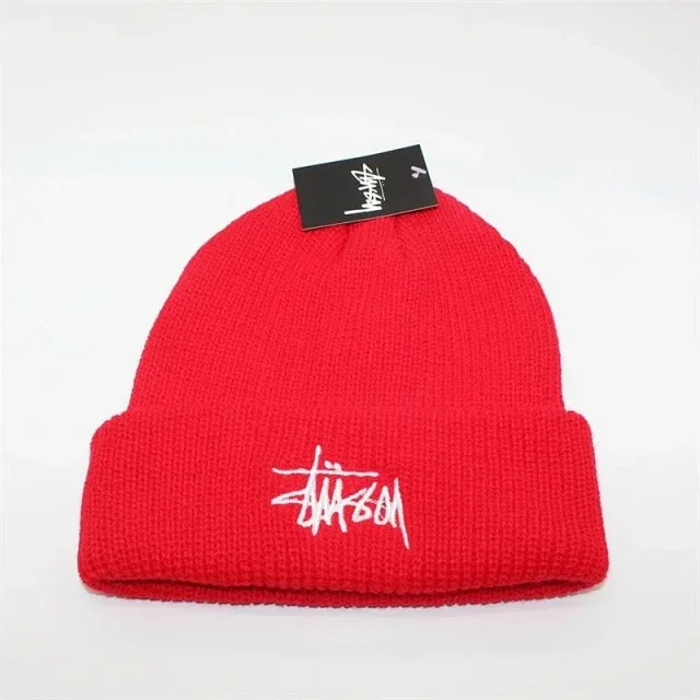 Stüssy Hats Embroidered Logo Rib-Knit Cuffed Beanie product detail image 7