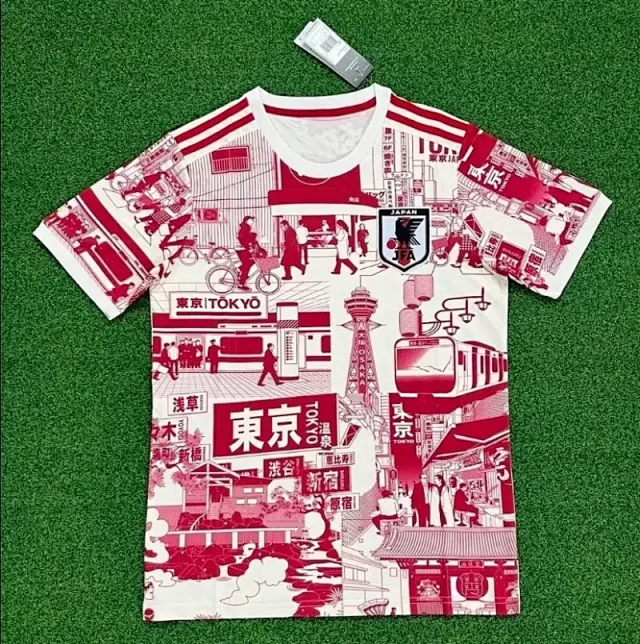 Japan Football Association Jerseys Commemorative graphic jersey product detail image 3