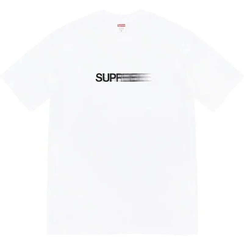 Supreme T-Shirts Short-Sleeve Graphic Print T-Shirt — B352 Phantom White