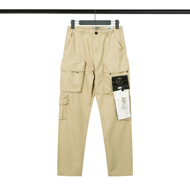 Stone Island Trousers Cargo with multiple flap pockets and Compass badge product detail image 6
