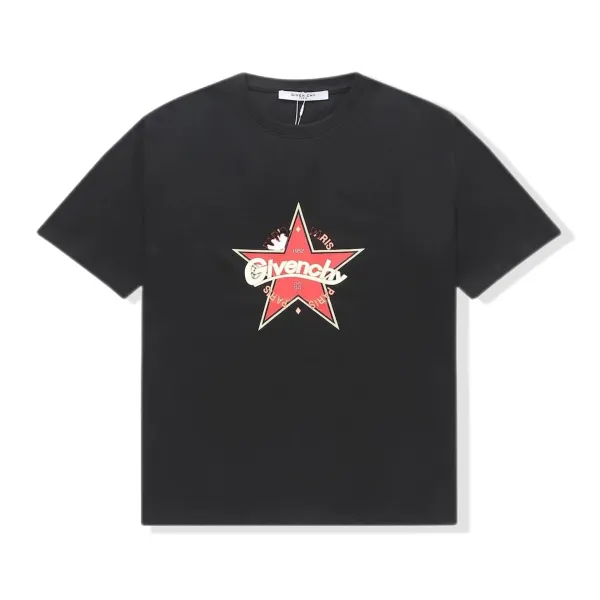 Givenchy Star Logo Graphic Black T-Shirt - 1