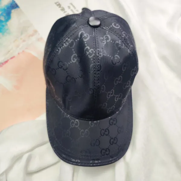 Gucci GG Monogram Nylon Baseball Cap Black - 1