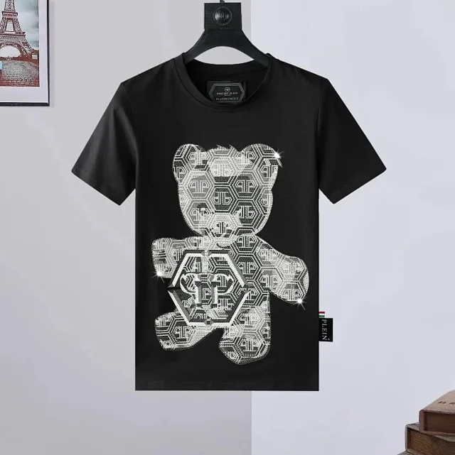 Philipp Plein T-Shirts Short-Sleeve Crew-Neck Graphic T-Shirt product detail image 9