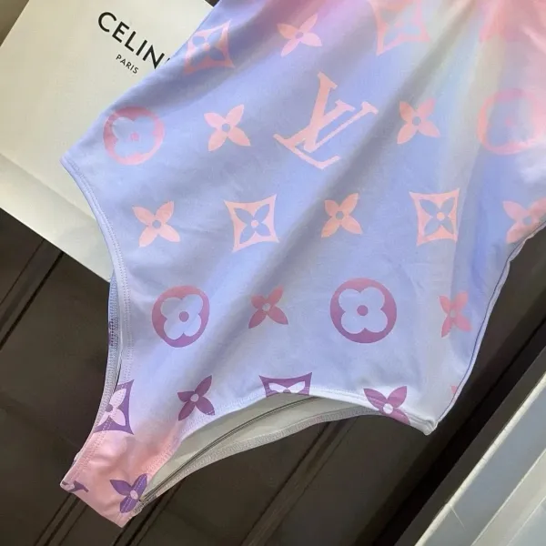 Louis Vuitton Monogram Gradient Bodysuit Pink Blue Multicolor - 6