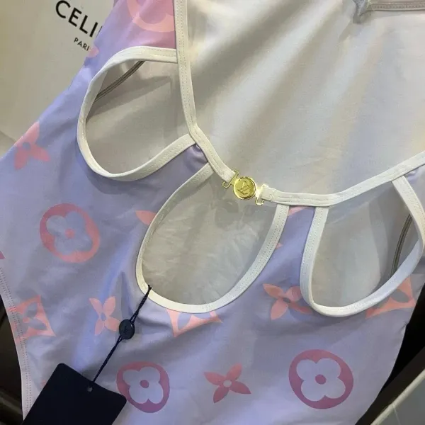Louis Vuitton Monogram Gradient Bodysuit Pink Blue Multicolor - 8