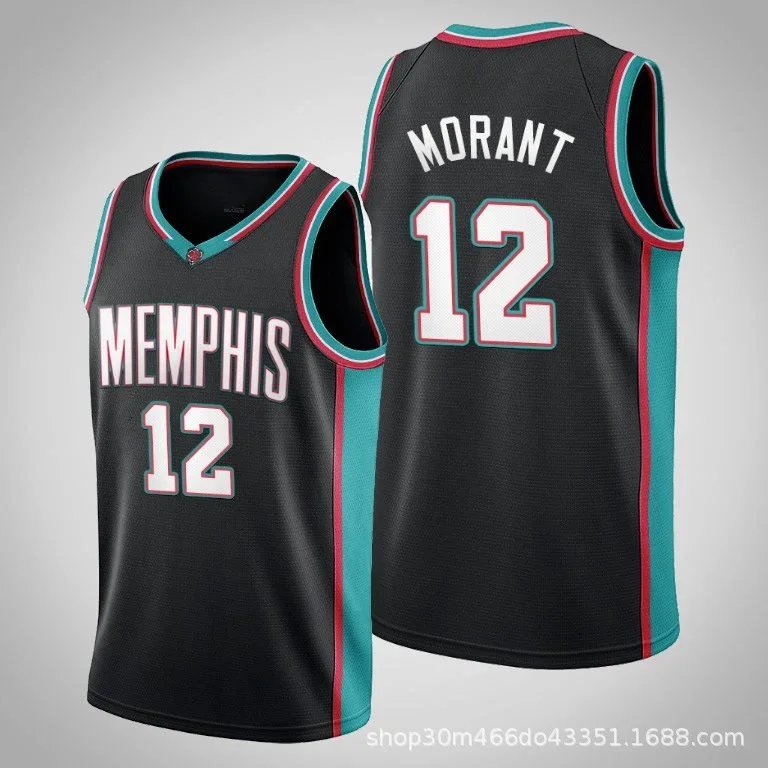 Memphis Grizzlies Ja Morant #12 City Edition Jersey Black - 7