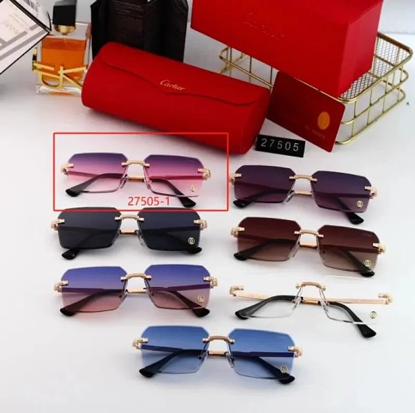 Cartier 27505-1 Gradient Rimless Sunglasses product listing in Litbuy spreadsheet finds