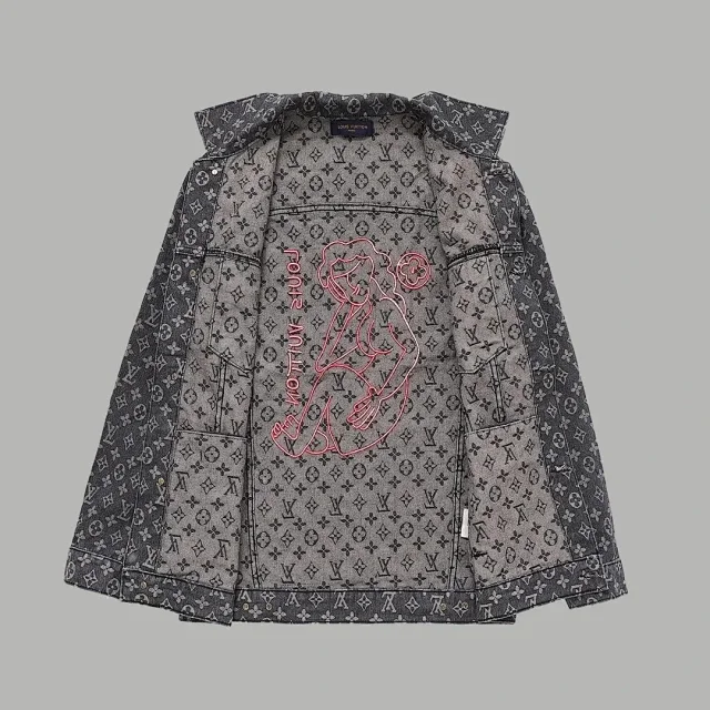 Louis Vuitton Jackets Monogram denim trucker jacket product detail image 4