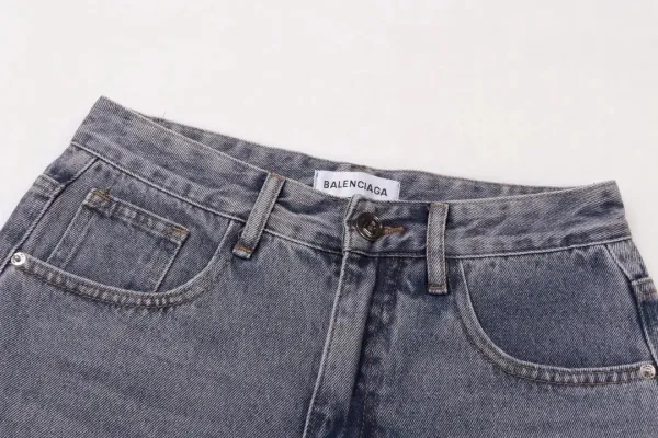 Balenciaga BB Logo Patchwork Jeans Dark Wash - 4