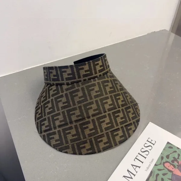 Fendi FF Logo Print Multicolor Baseball Cap - 8