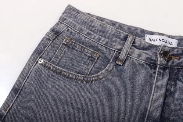 Balenciaga BB Logo Patchwork Jeans Dark Wash - 10