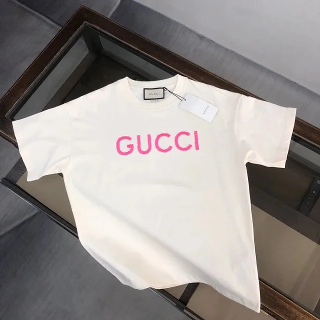 Gucci T-Shirts Logo-print crew-neck product detail image 9