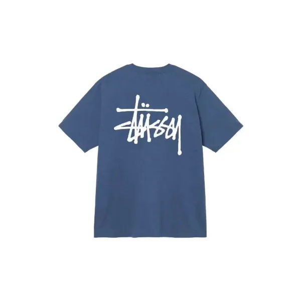 Stüssy Classic Logo T-Shirt Navy Blue T-Shirt - 1