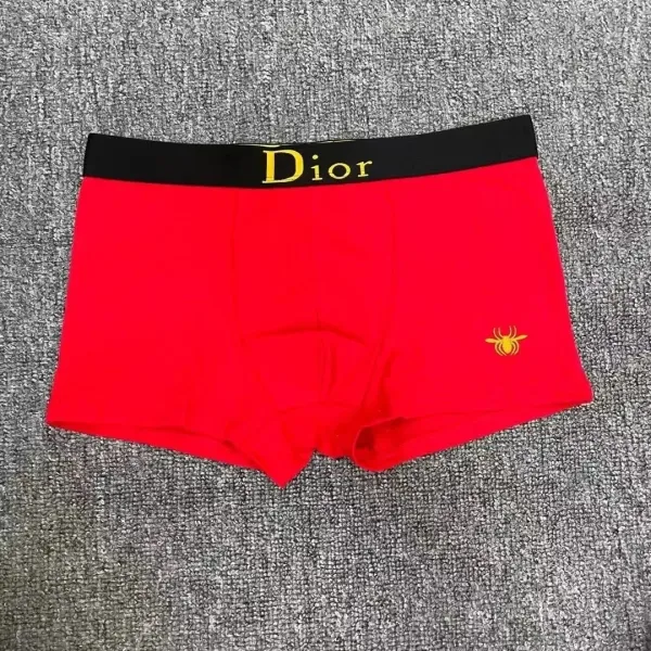 Dior Red Bee Embroidery Boxer Briefs - 1