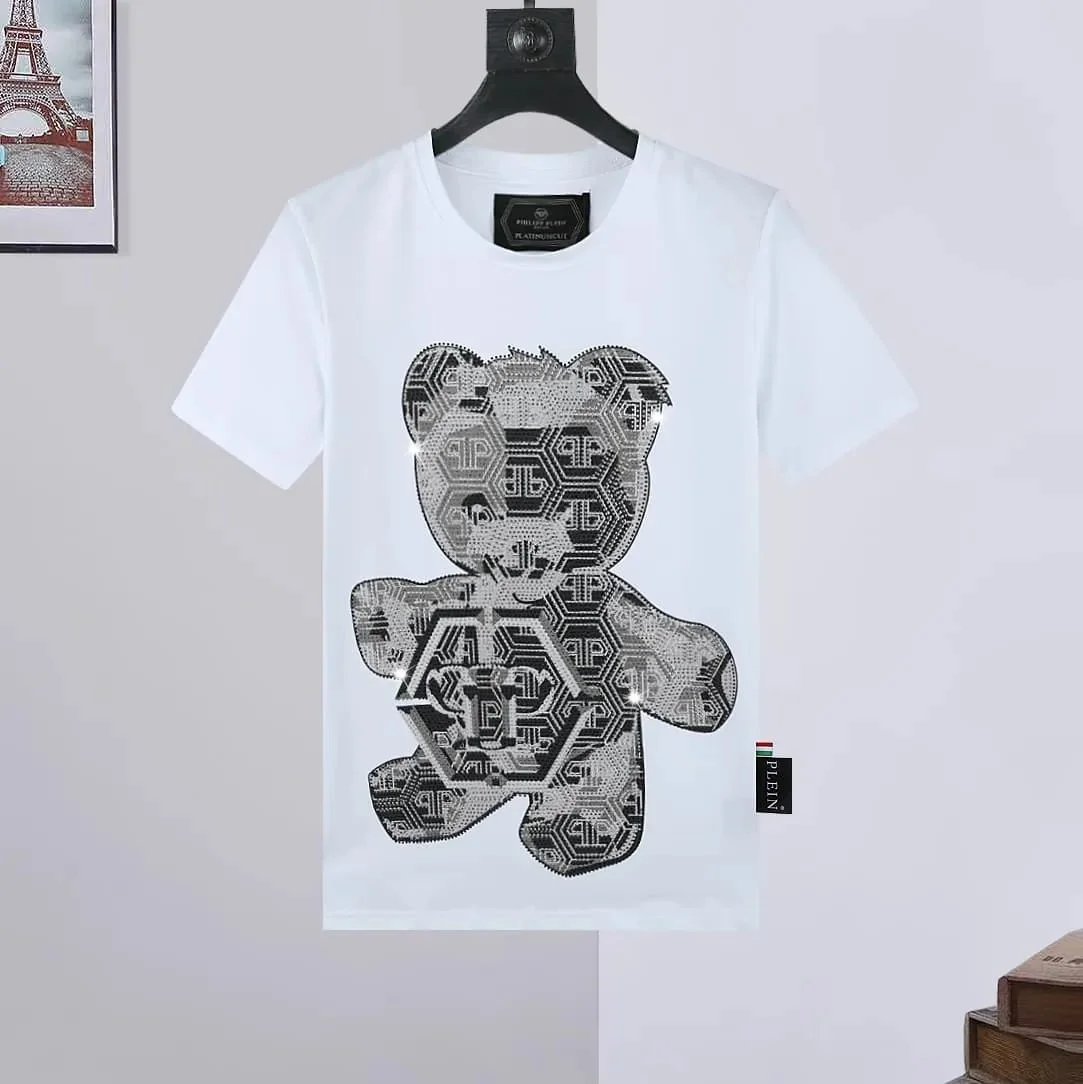 Philipp Plein Platinum Cut Spiderweb Money Bag White T-Shirt - 9