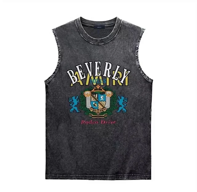 AMI Paris T-Shirts Sleeveless de Coeur patch T-shirt product detail image 9