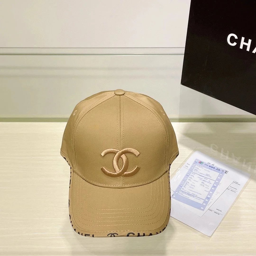 Chanel Hats Logo-Embroidered Baseball Cap — 35