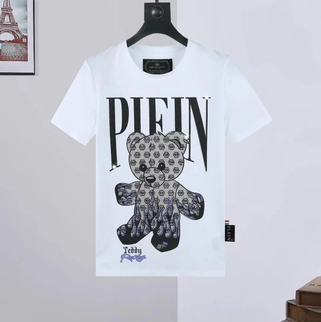 Philipp Plein Platinum Cut Spiderweb Money Bag White T-Shirt - 8